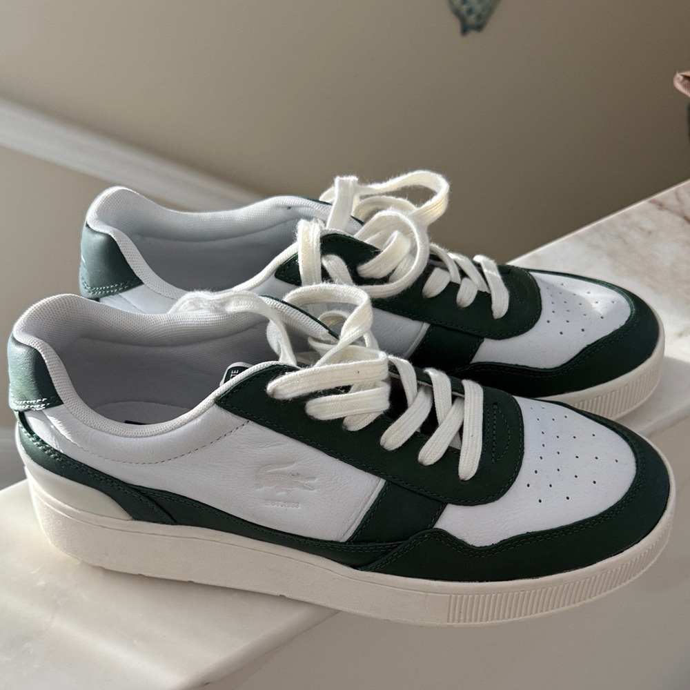 Lacoste Green and White Sneakers